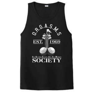 Funny ORGASMS Golf Society Est 1969 PosiCharge Competitor Tank