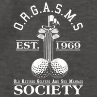 Funny ORGASMS Golf Society Est 1969 Vector Backpack