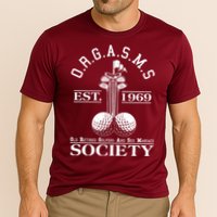 Funny ORGASMS Golf Society Est 1969 Cooling Performance Crew T-Shirt