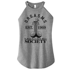 Funny ORGASMS Golf Society Est 1969 Women's Perfect Tri Rocker Tank