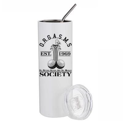 Funny ORGASMS Golf Society Est 1969 Stainless Steel Tumbler