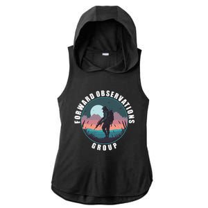 Forward Observations Group FOG Retro Scout Ladies PosiCharge Tri-Blend Wicking Draft Hoodie Tank