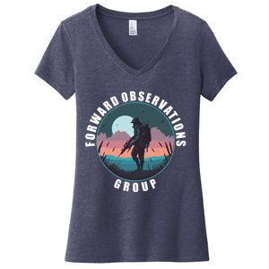 Forward Observations Group FOG Retro Scout Women's V-Neck T-Shirt