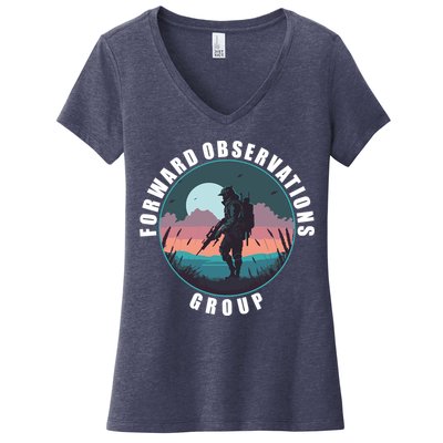 Forward Observations Group FOG Retro Scout Women's V-Neck T-Shirt