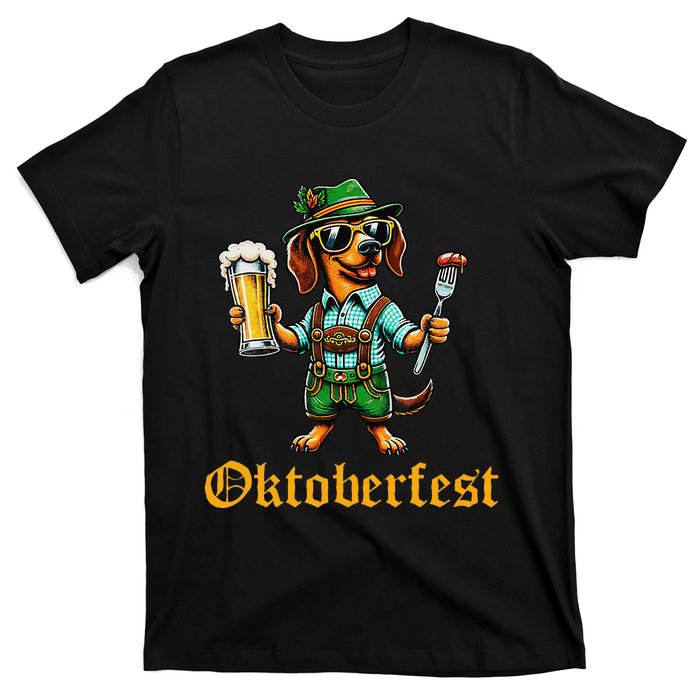 Funny Oktoberfest German Dachshund Weiner Dog Beer Lover Gift T-Shirt