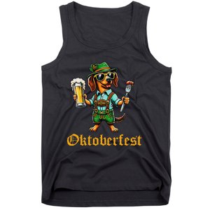 Funny Oktoberfest German Dachshund Weiner Dog Beer Lover Gift Tank Top