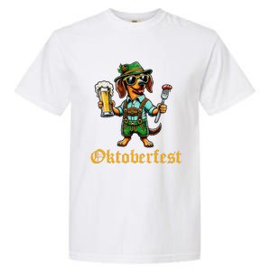 Funny Oktoberfest German Dachshund Weiner Dog Beer Lover Gift Garment-Dyed Heavyweight T-Shirt