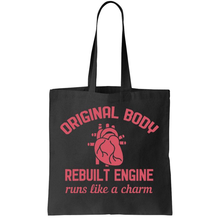 Funny Open Heart Bypass Surgery Recovery Get Well Gift Tote Bag