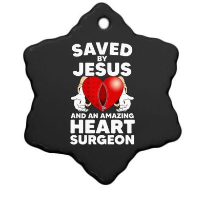 Funny Open Heart Surgery Design For Men Women Heart Patients Ceramic Star Ornament