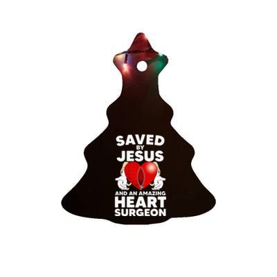 Funny Open Heart Surgery Design For Men Women Heart Patients Ceramic Tree Ornament