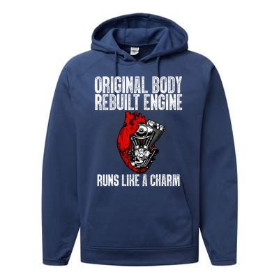 Funny Open Heart Surgery Recovery Survivor Gift Performance Fleece Hoodie