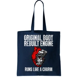 Funny Open Heart Surgery Recovery Survivor Gift Tote Bag