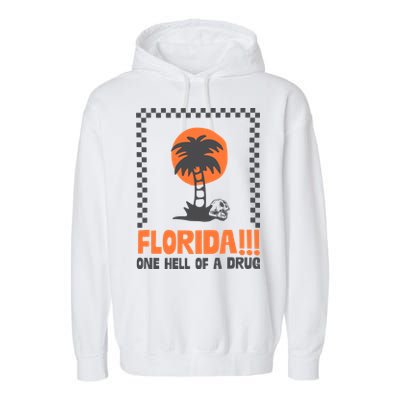 Florida One Hell Of A Drug Tortured Poets Ttpd Garment-Dyed Fleece Hoodie