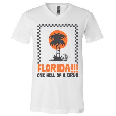 Florida One Hell Of A Drug Tortured Poets Ttpd V-Neck T-Shirt
