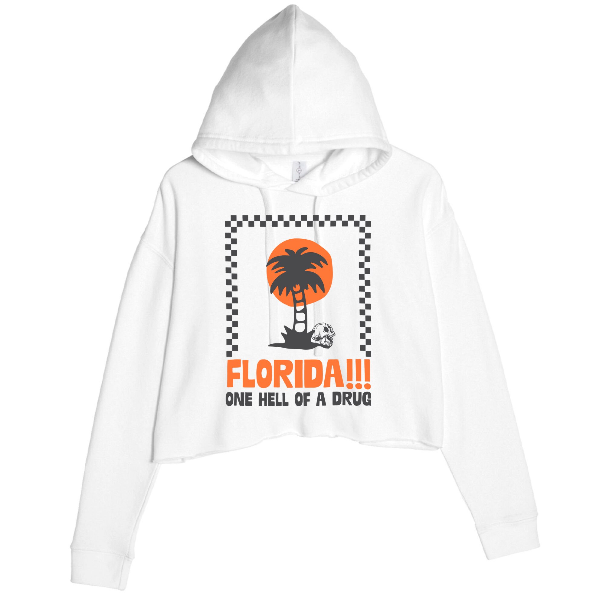 Florida One Hell Of A Drug Tortured Poets Ttpd Crop Fleece Hoodie