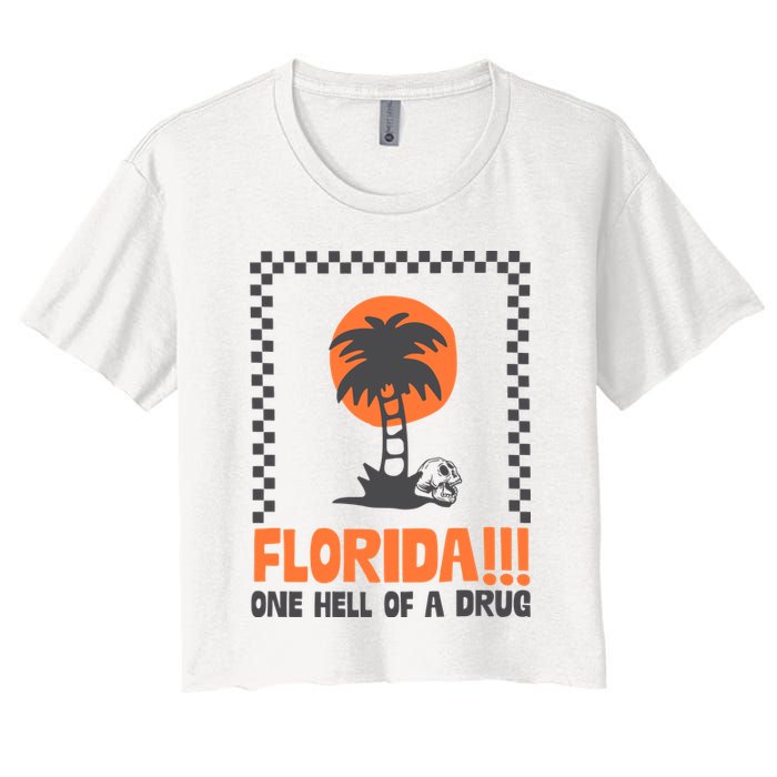 Florida One Hell Of A Drug Tortured Poets Ttpd Women's Crop Top Tee