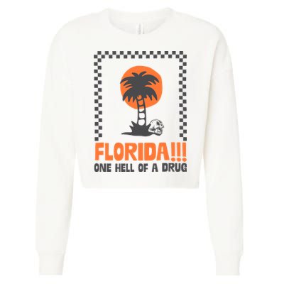 Florida One Hell Of A Drug Tortured Poets Ttpd Cropped Pullover Crew