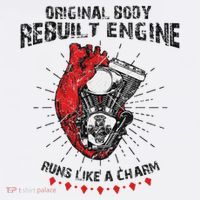 Funny Open Heart Surgery Original Body Rebuilt Engine Flat Bill Trucker Hat