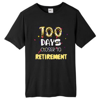 Funny One Hundred Days Closer To Retirement Cute Celebration Tall Fusion ChromaSoft Performance T-Shirt