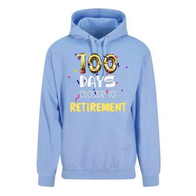 Funny One Hundred Days Closer To Retirement Cute Celebration Unisex Surf Hoodie