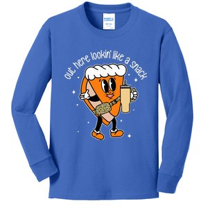 Fall Out Here Looking Like A Snack Pumpkin Spice Cute Kids Long Sleeve Shirt