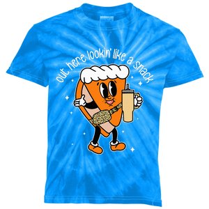 Fall Out Here Looking Like A Snack Pumpkin Spice Cute Kids Tie-Dye T-Shirt