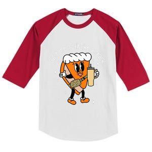 Fall Out Here Looking Like A Snack Pumpkin Spice Cute Kids Colorblock Raglan Jersey