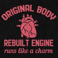 Funny Open Heart Bypass Surgery Recovery Get Well Gift Ladies PosiCharge Tri-Blend Wicking Tank