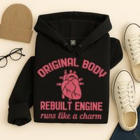 Funny Open Heart Bypass Surgery Recovery Get Well Gift Hoodie