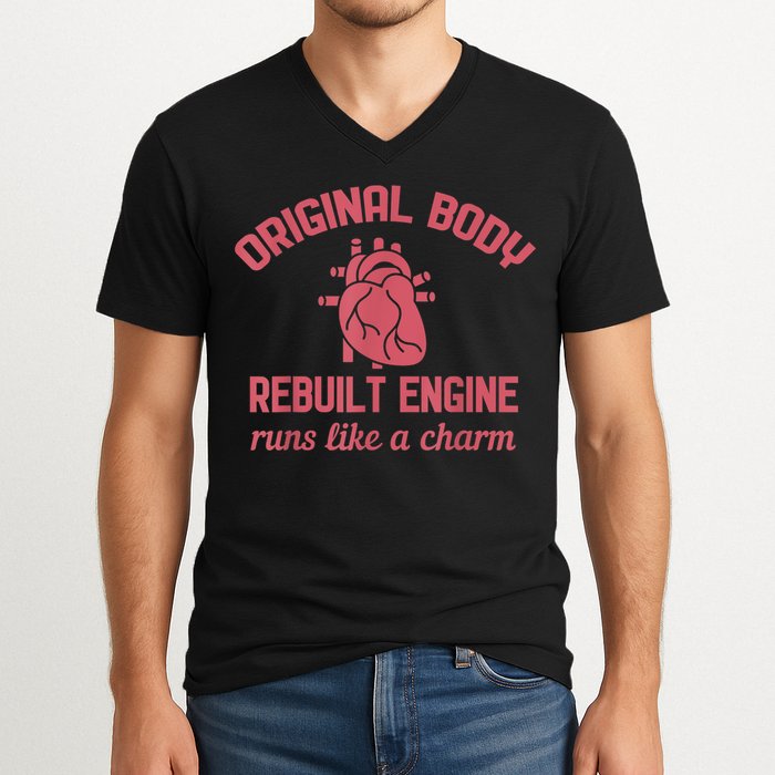 Funny Open Heart Bypass Surgery Recovery Get Well Gift V-Neck T-Shirt