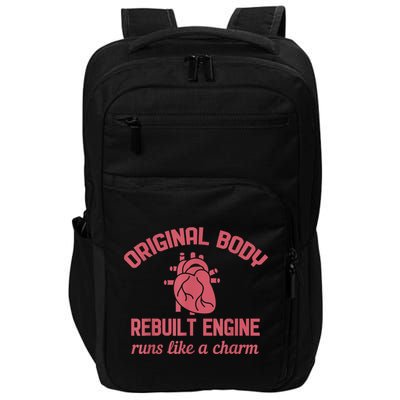 Funny Open Heart Bypass Surgery Recovery Get Well Gift Impact Tech Backpack