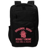 Funny Open Heart Bypass Surgery Recovery Get Well Gift Impact Tech Backpack