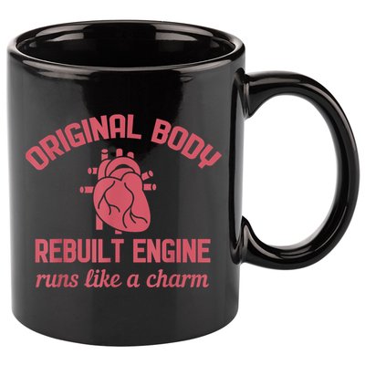 Funny Open Heart Bypass Surgery Recovery Get Well Gift 11oz C Handle Ceramic Mug