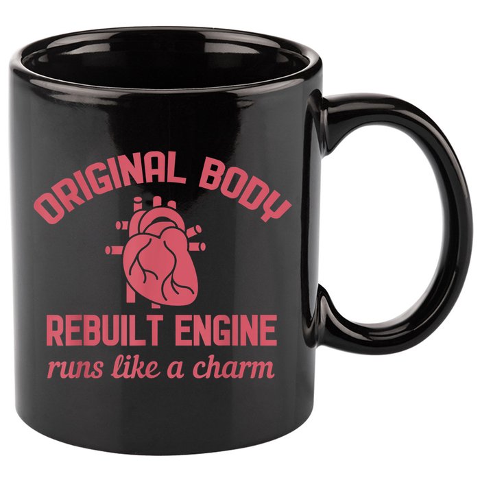 Funny Open Heart Bypass Surgery Recovery Get Well Gift 11oz C Handle Ceramic Mug