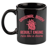 Funny Open Heart Bypass Surgery Recovery Get Well Gift 11oz C Handle Ceramic Mug