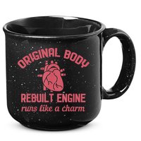 Funny Open Heart Bypass Surgery Recovery Get Well Gift 15oz Campfire Ceramic Mug