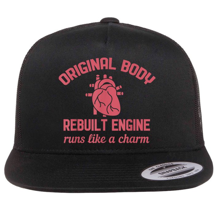 Funny Open Heart Bypass Surgery Recovery Get Well Gift Flatbill Hat