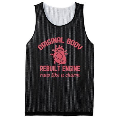Funny Open Heart Bypass Surgery Recovery Get Well Gift Mesh Reversible Basketball Jersey Tank