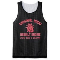 Funny Open Heart Bypass Surgery Recovery Get Well Gift Mesh Reversible Basketball Jersey Tank