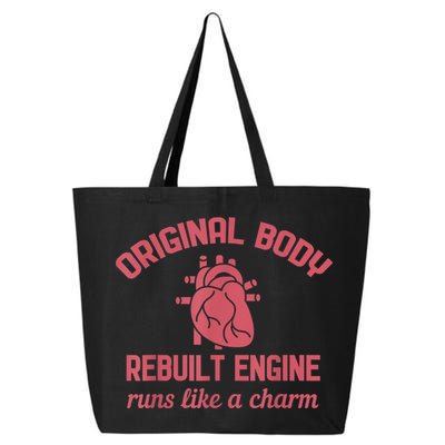 Funny Open Heart Bypass Surgery Recovery Get Well Gift 25L Jumbo Tote