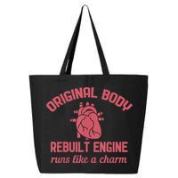 Funny Open Heart Bypass Surgery Recovery Get Well Gift 25L Jumbo Tote