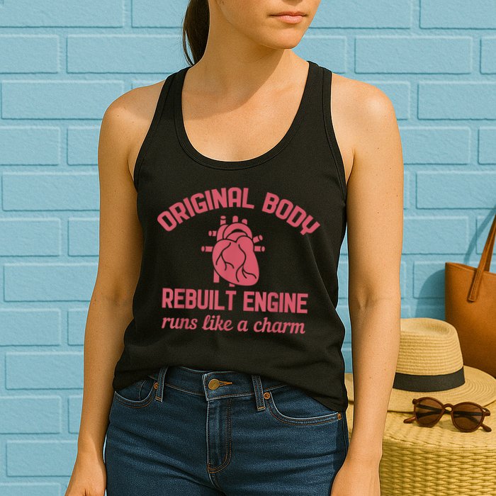Funny Open Heart Bypass Surgery Recovery Get Well Gift Womens Tank Top