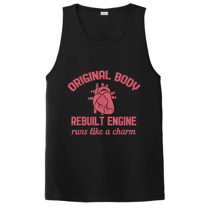 Funny Open Heart Bypass Surgery Recovery Get Well Gift PosiCharge Competitor Tank