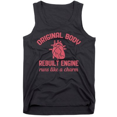 Funny Open Heart Bypass Surgery Recovery Get Well Gift Tank Top