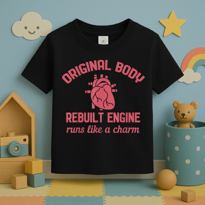 Funny Open Heart Bypass Surgery Recovery Get Well Gift Toddler T-Shirt