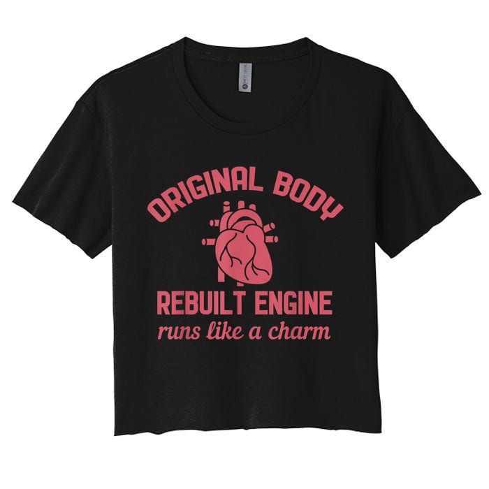 Funny Open Heart Bypass Surgery Recovery Get Well Gift Crop Top