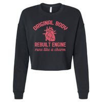 Funny Open Heart Bypass Surgery Recovery Get Well Gift Cropped Pullover Crew