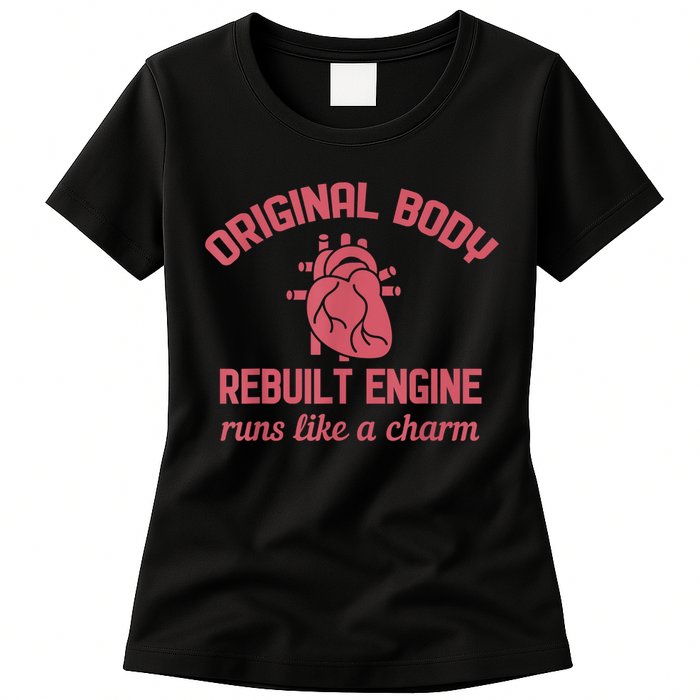 Funny Open Heart Bypass Surgery Recovery Get Well Gift Womens T-Shirt