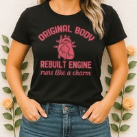 Funny Open Heart Bypass Surgery Recovery Get Well Gift Womens T-Shirt