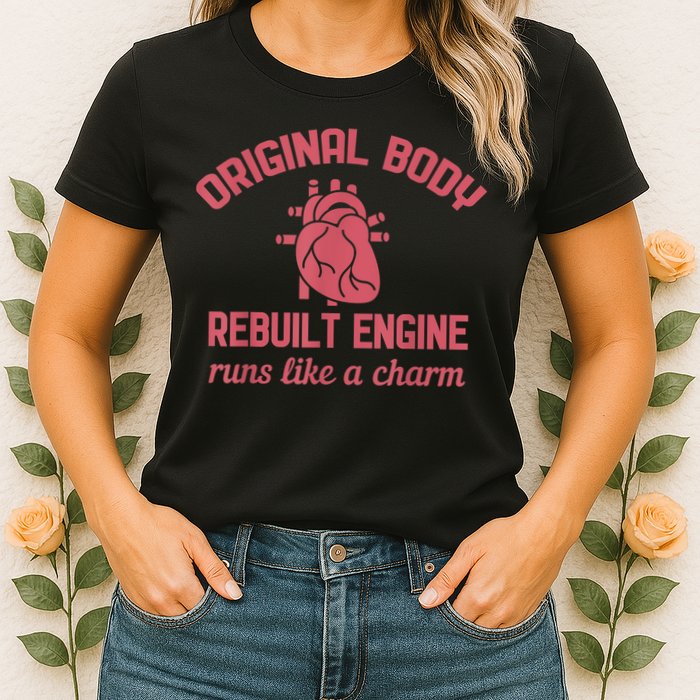 Funny Open Heart Bypass Surgery Recovery Get Well Gift Womens T-Shirt